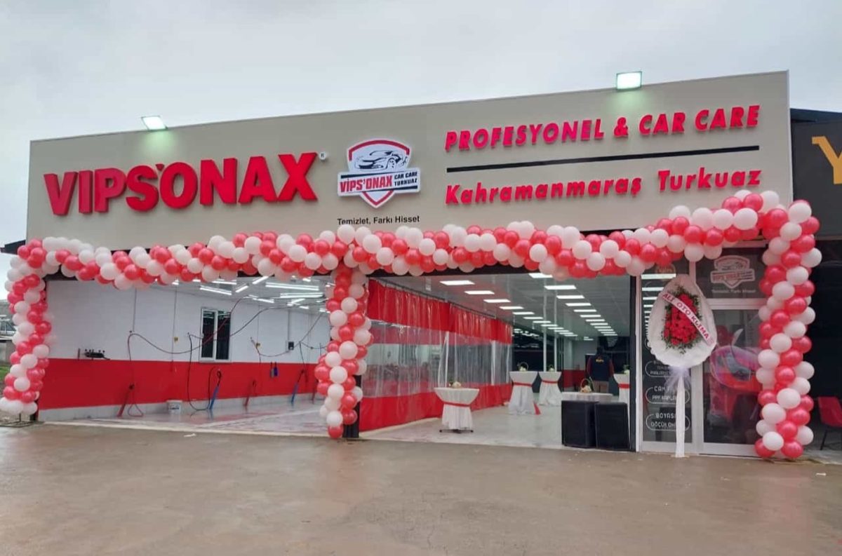 VIP SONAX CAR oto yıkama hizmeti Onikişubat Kahramanmaraş'ta
